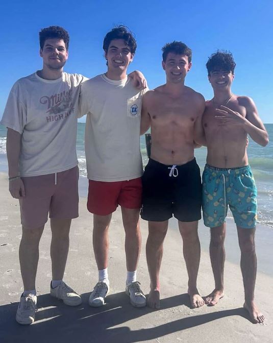 Brothers on the beach in Tampa